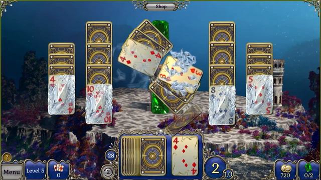 Jewel Match Atlantis Solitaire 3 CE - iWin - Solitaire смотреть онлайн