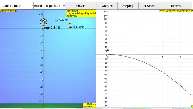 Using Easy JavaScript Simulation to explain distance between 2 identically released balls is same смотреть онлайн