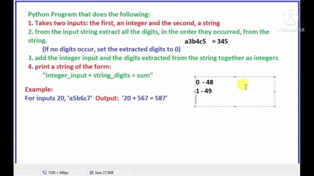 Write a python program that does the following : takes two inputs: the first, an integer and the se смотреть онлайн
