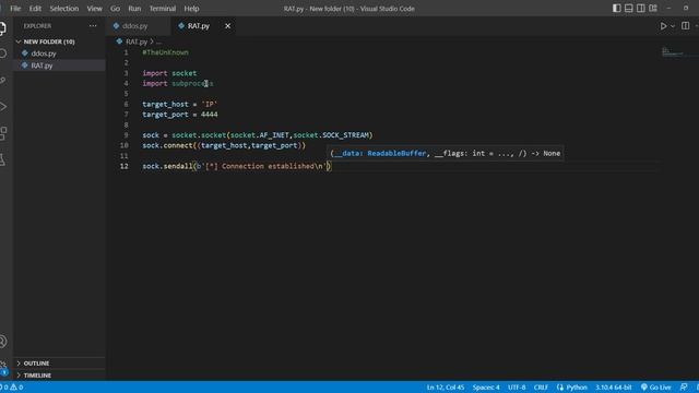 Trojan RAT in python(unrefined) #Trojan #python #rat смотреть онлайн