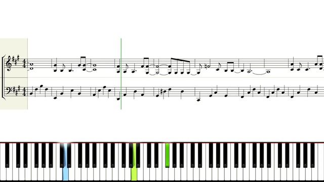 Calling - Geri Halliwell - Piano Tutorial with score смотреть онлайн