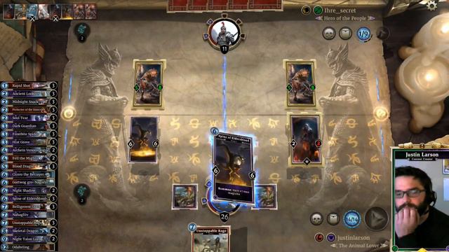 Night Talon of the Dragon Rage Ramp Warrior! | Elder Scrolls Legends смотреть онлайн