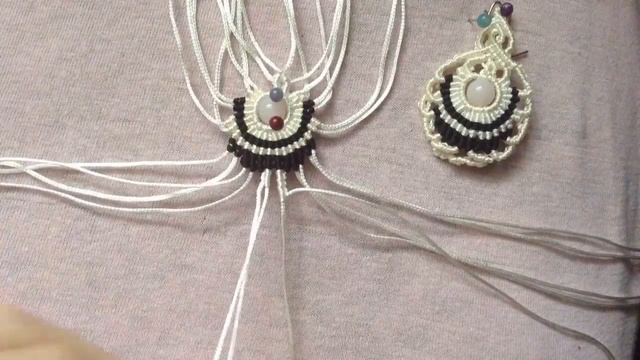 Серьги в технике макраме. Мастер-класс. Difficulty ***