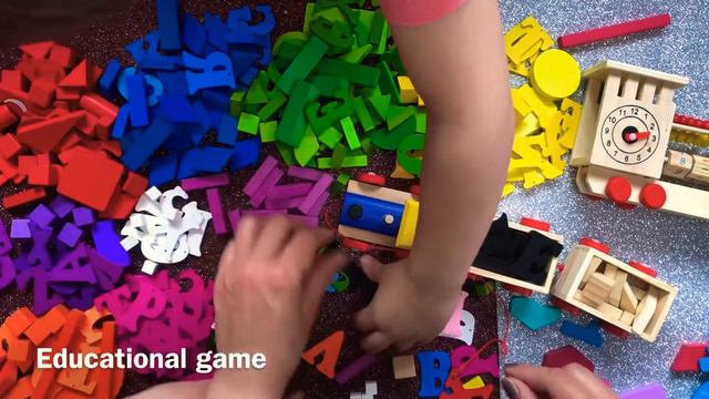 Colors, educational game. Разноцветный конструктор. смотреть онлайн