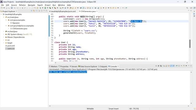 #01 Create CSV without using any third party library in Java | Playlist Part 1 смотреть онлайн