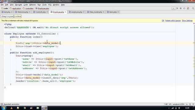 Insert Data in Mysql table in Codeigniter | Linksys Intelligence | Deepak Prajapati смотреть онлайн