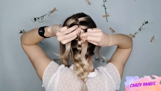 Видео. Прическа французская коса с прядками смотреть онлайн