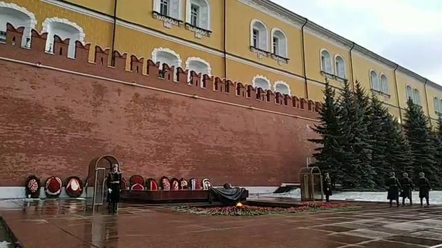 Смена караула у могилы Неизвестного солдата 23 02 2020 смотреть онлайн