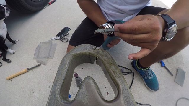 How to fix a hole in your kayak! Step by Step! смотреть онлайн