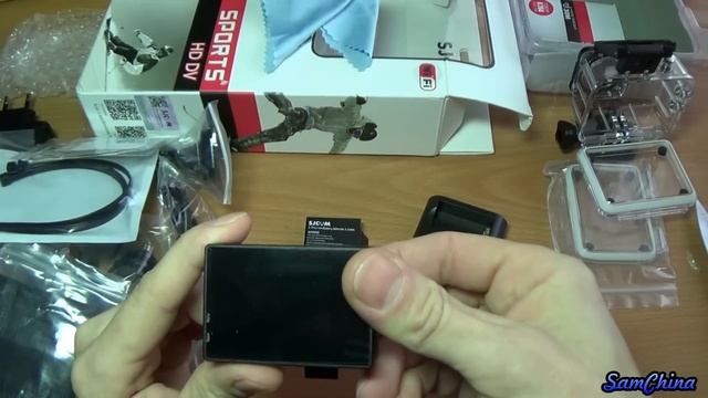 Экшн-камера SJCAM SJ4000 WiFi unboxing,обзор и тест оригинальной камеры. смотреть онлайн