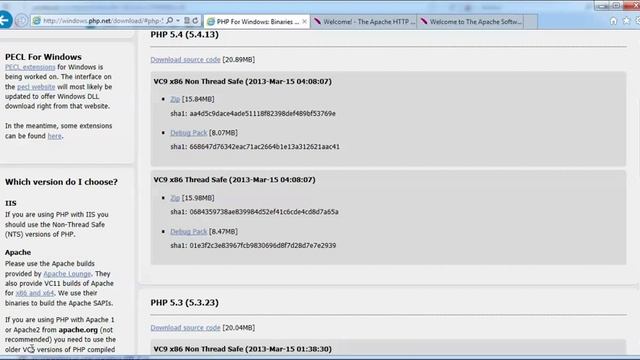 PHP версии Non Thread Safe или Thread Safe ? смотреть онлайн