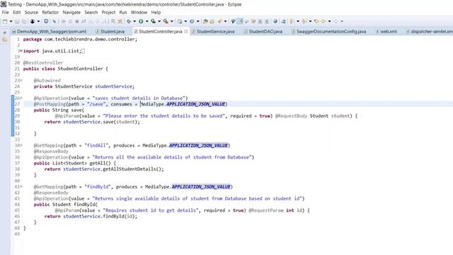 Restful API with Swagger using Spring | PART-II смотреть онлайн