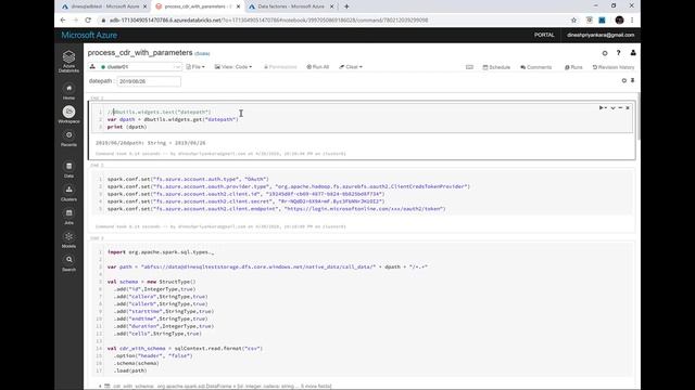 Azure Data Factory - Accessing a Databricks Notebook with Input and Output Parameters смотреть онлайн