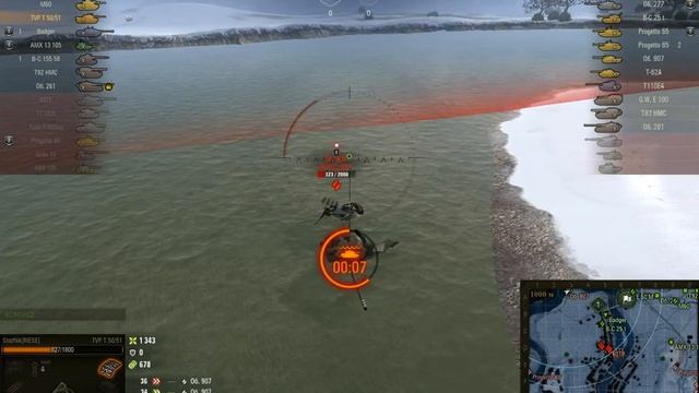 TVP T 50/51. Топлю задом об. 907. World Of Tanks смотреть онлайн