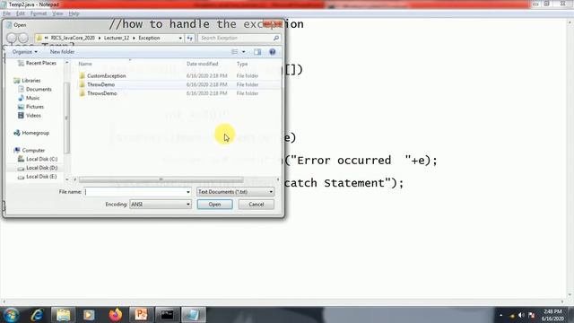 On Line Java Training Exception in Java ExceptionInJava Lecturer 12 смотреть онлайн