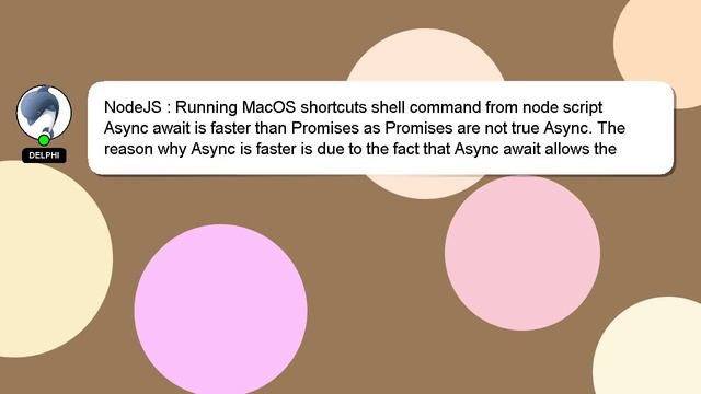 NodeJS : Running MacOS shortcuts shell command from node script смотреть онлайн