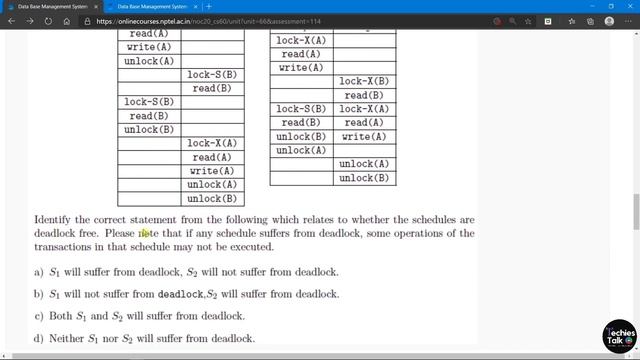 NPTEL Database Management System Week 7 Quiz Assignment Solutions || August 2020 || Swayam смотреть онлайн