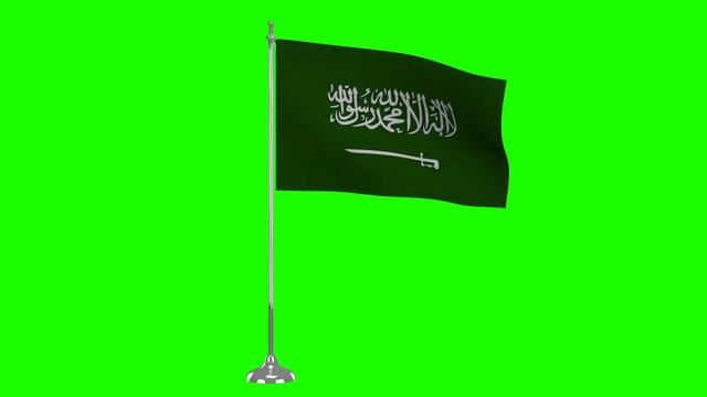 Saudi Arabia Flag Green Screen | Chroma Flag | Animated Saudi Arabia Flag смотреть онлайн