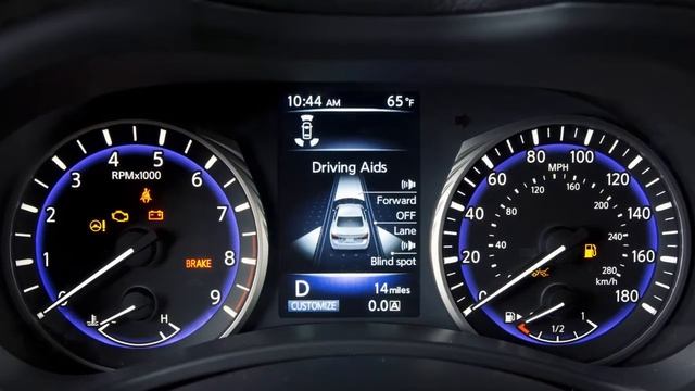 2014 INFINITI Q50 - Warning and Indicator Lights смотреть онлайн