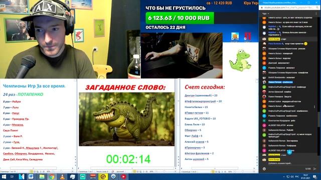 ОТГАДЫВАЕМ СЛОВА | ИГРА КРОКОДИЛ | ИНТЕРАКТИВ СО ЗРИТЕЛЯМИ | CТРИМ КРОКОДИЛ смотреть онлайн