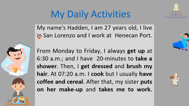 Wh-Questions and Daily Activities - Actividades diarias en Inglés - смотреть онлайн