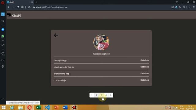 GIT API - APLICAÇÃO WEB PARA LISTAR REPOSITÓRIOS DO GITHUB смотреть онлайн