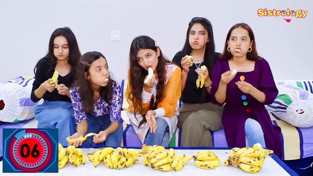 Banana Challenge Ft. Iqra Kanwal | Hira Faisal | Fatima Faisal | Rabia Faisal |Zainab Faisal