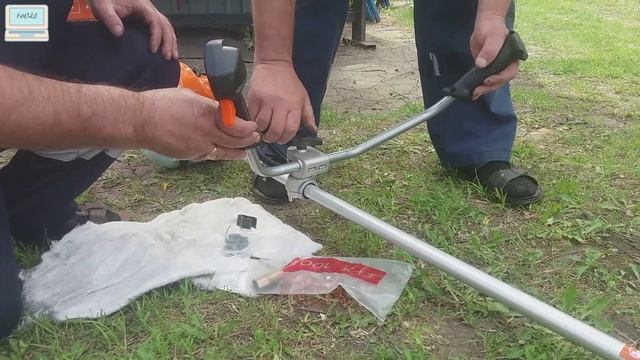 Триммер бензиновый PATRIOT PT 555 / распаковка, сборка смотреть онлайн