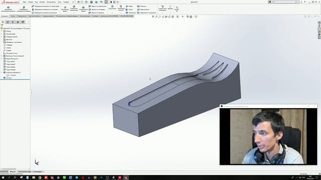 Урок пресс-форма для литья пластика в Солидворкс / Tutorial mold for injection molding in Solidwork смотреть онлайн