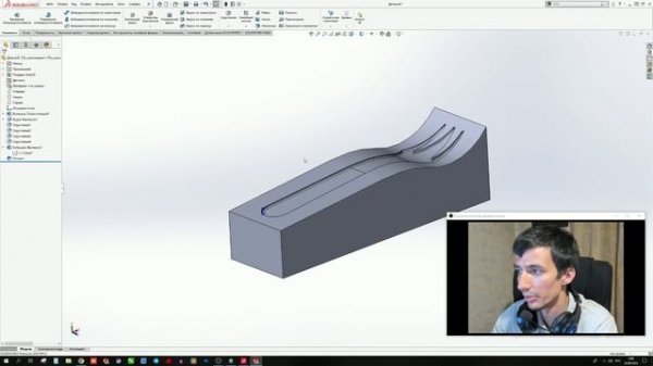 Урок пресс-форма для литья пластика в Солидворкс / Tutorial mold for injection molding in Solidwork