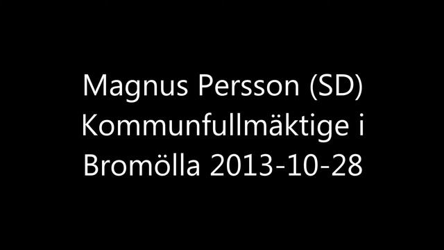 Magnus Persson (SD) KF 2013-10-28 смотреть онлайн