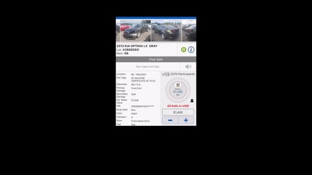 Copart Walk Around and Live Auction, $500 Yukon, FORD GT350, Ferrari Daytona Spyder смотреть онлайн