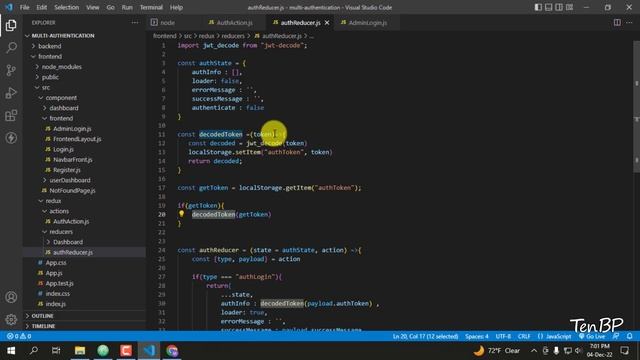 JWT Token Decode & Date and Time Use & Data Store in Redux | Multi Authentication - 01| Part - 36 смотреть онлайн