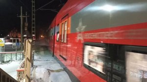 Аэроэкспресс Шереметьево - Москва поезд ЭШ2 Штадлер проехал станцию D1 Водники|Московский транспорт