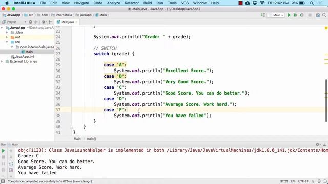 5.11 Operators - Switch and break [learn Java] смотреть онлайн