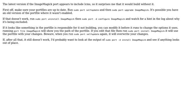 DevOps & SysAdmins: How do I install ImageMagick with lcms support on a Mac? (3 Solutions!!) смотреть онлайн