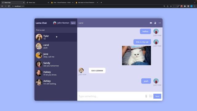 Chat App using React and Firebase | Realtime Private Chat Application смотреть онлайн