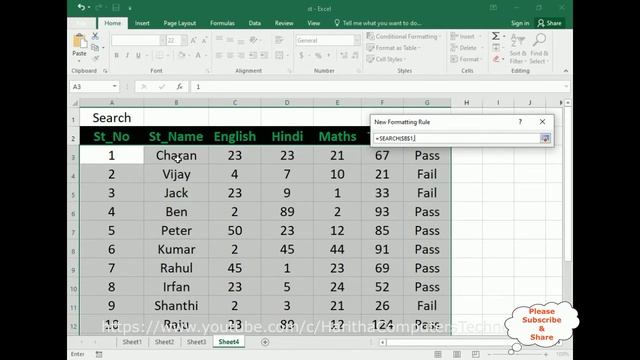 Excel 2016 Search Highlight Row Cells Color With If Condtion смотреть онлайн