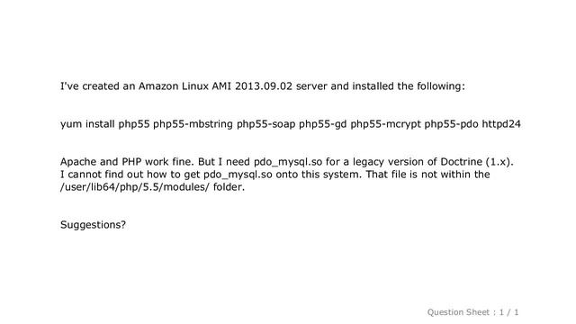 MySQL : Installing pdo_mysql on Amazon EC2 with PHP 5.5 смотреть онлайн