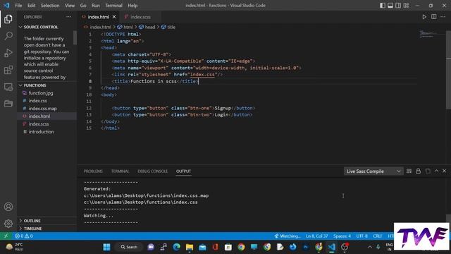 FUNCTION | SASS & SCSS | LECTURE 8 | SCSS SERIES | MOST EASY WAY смотреть онлайн