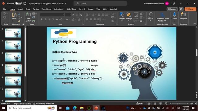 Python Lesson2 English General DataTypes For Non Technical and Non IT people, Anyone can Learn ! смотреть онлайн