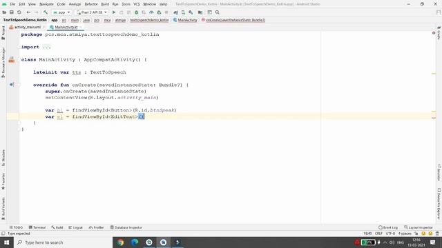 Text To Speech - Android Kotlin - Practical Step By Step Demo смотреть онлайн