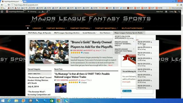 Major League Fantasy Sports смотреть онлайн