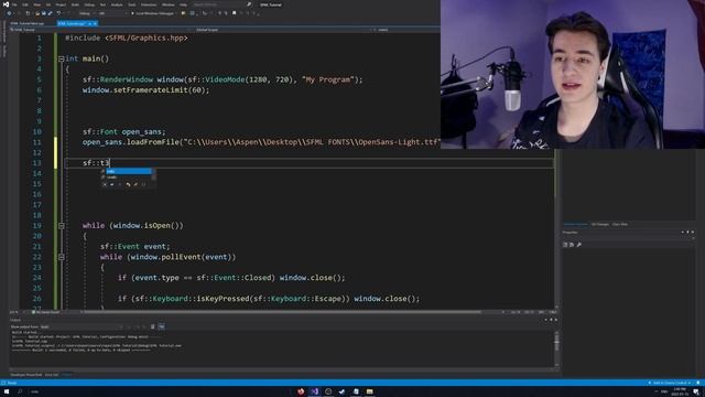 C++ SFML Beginner Tutorial EP3: Drawing Text смотреть онлайн