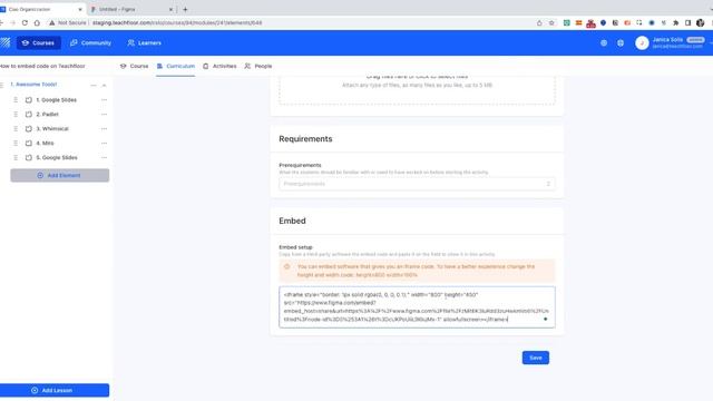 How to embed Figma on Teachfloor смотреть онлайн