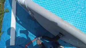 Мега печка 2.0 для бассейна! Греем бассейн дровами :)