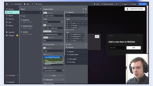 Build a Wishlist app on Wized using Xano with Bailey Fisher | Live Build смотреть онлайн