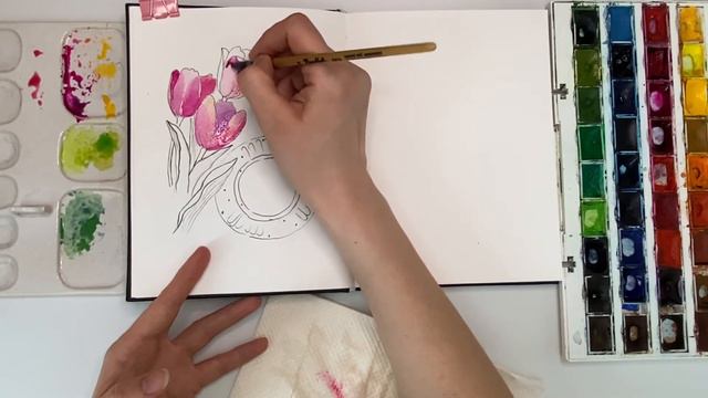 Уютное утро \акварельный скетч смотреть онлайн