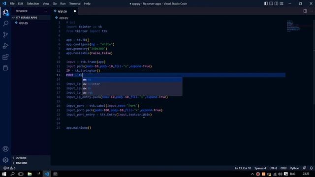 Ngoding Again - Ftp server with Python (tkinter) смотреть онлайн