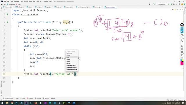 Octal to Decimal & Binary to Decimal Cconversion. | Java tutorial for beginners || Java in Hindi смотреть онлайн
